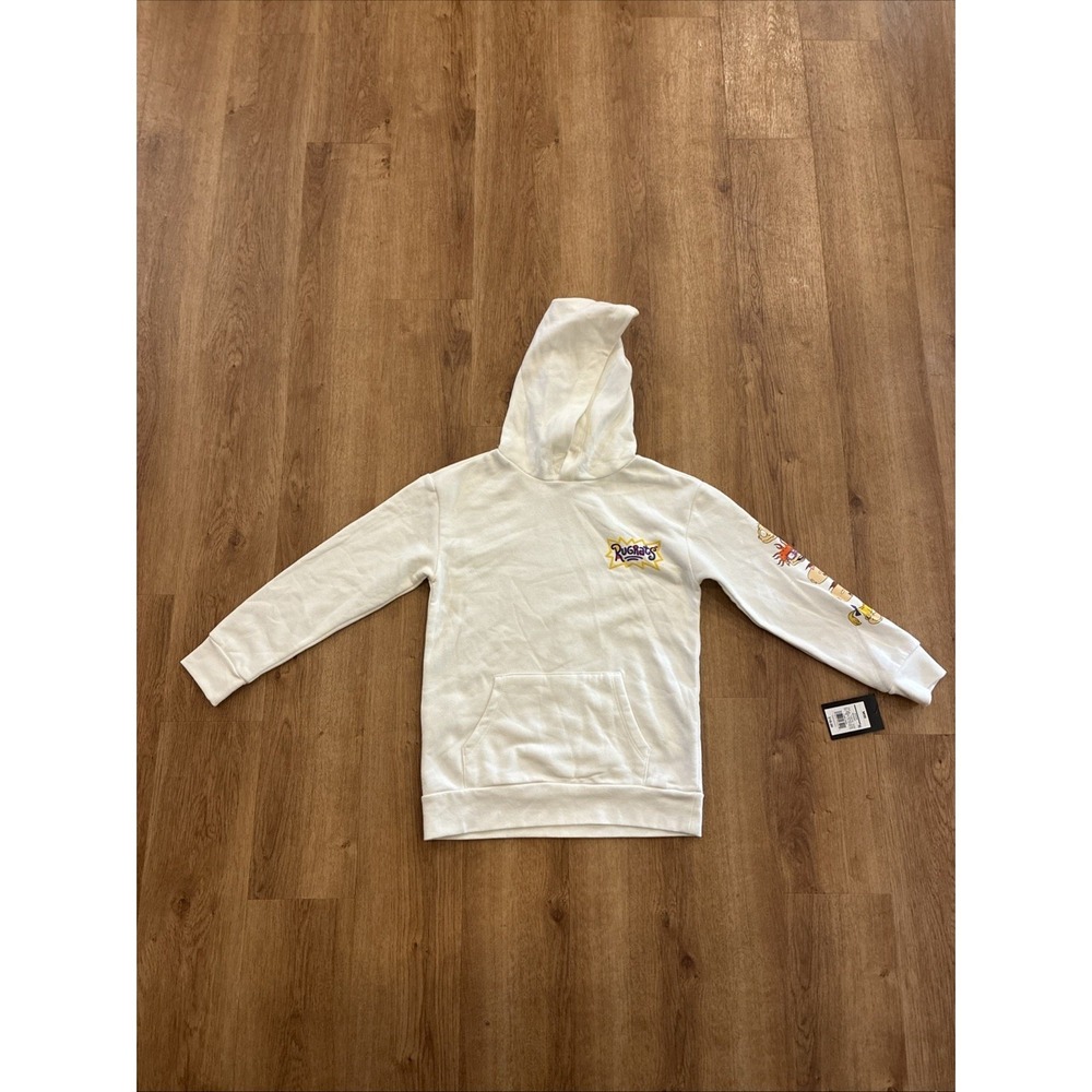 Art Class Boys‎ Size 8 Rugrats  Ivory Graphic  Hoodie NWT Kangaroo Pouch